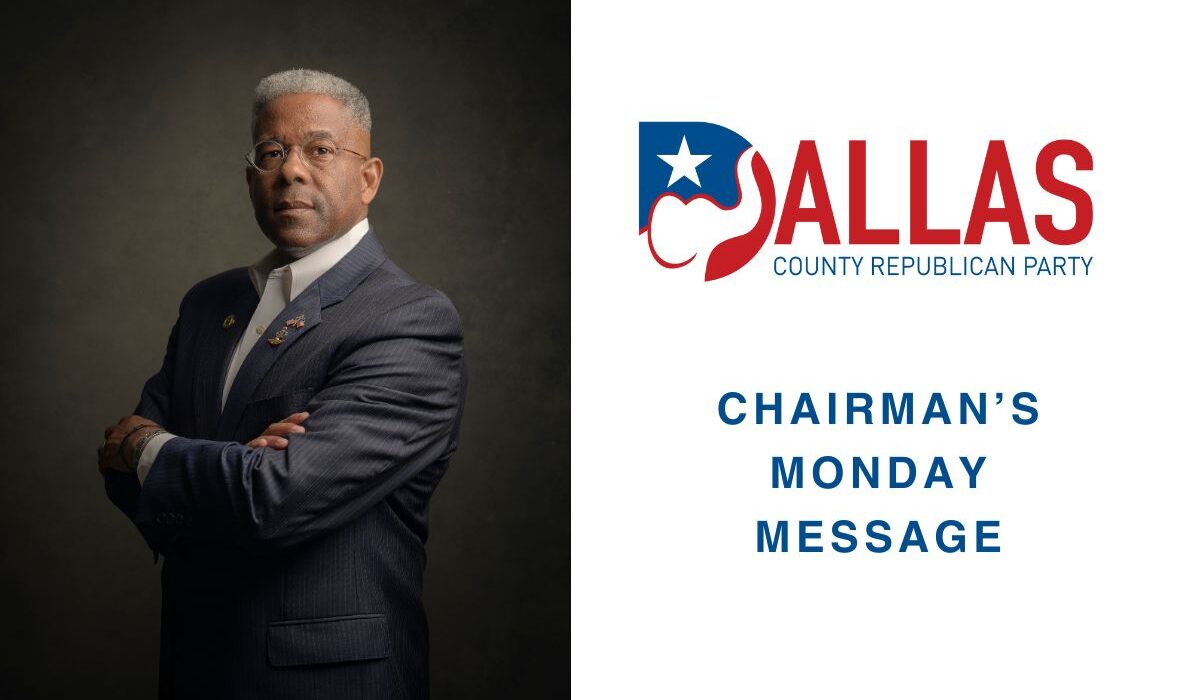 Photo of Chairman West with DCRP logo and the words "Chairman's Monday Message."