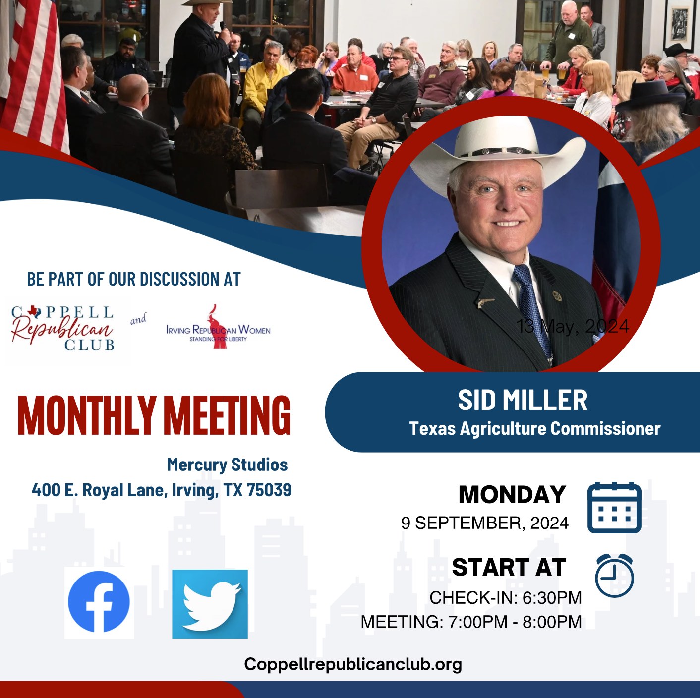 Sid Miller at the Coppell Republican Club