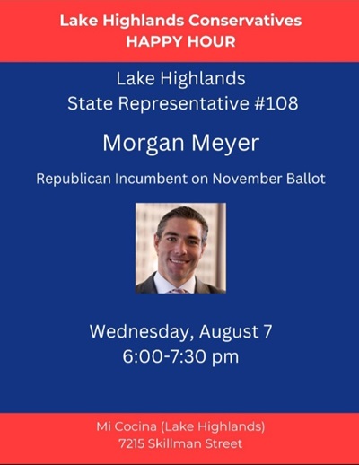 Flyer for event with Morgan Meyer.