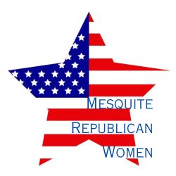 Image - Logo for Mesquite Republican Women - American Flag Star