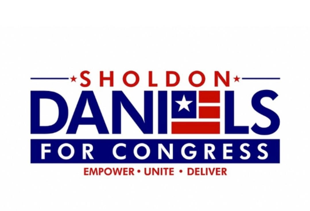 Flyer image for "Sholden Daniels for Congress Campaign Kickoff at City Tavern. Meet Republican Sholden Daniels, Candidate running against Congresswoman Jasmine Crockett!"
