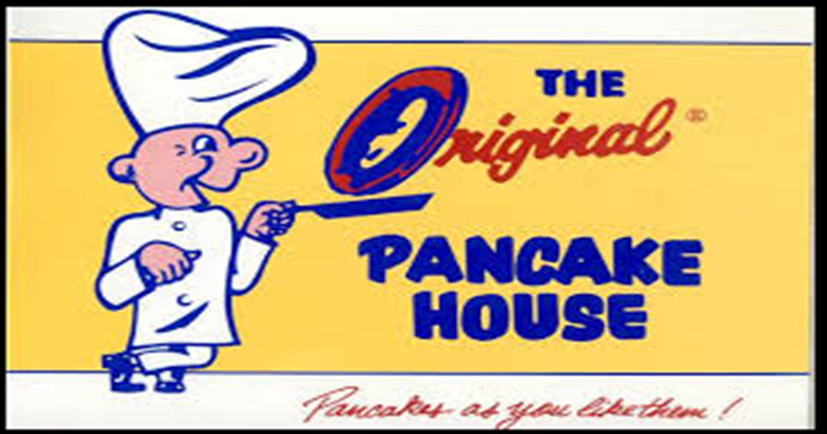 Original Pancake House logo image - for weekly event > The Pancake House Republicans meet weekly to discuss current events and plan strategies to help Republican Candidates win elections.