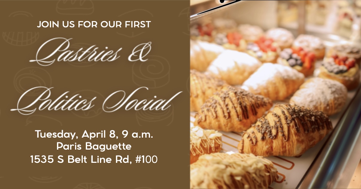 CRW April Pastries & Politics