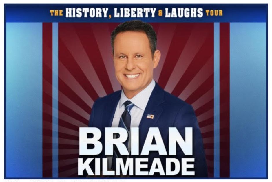 Flyer image with picture of Brian Kilmeade for August 23, 2025 event at Winspear Opera House.