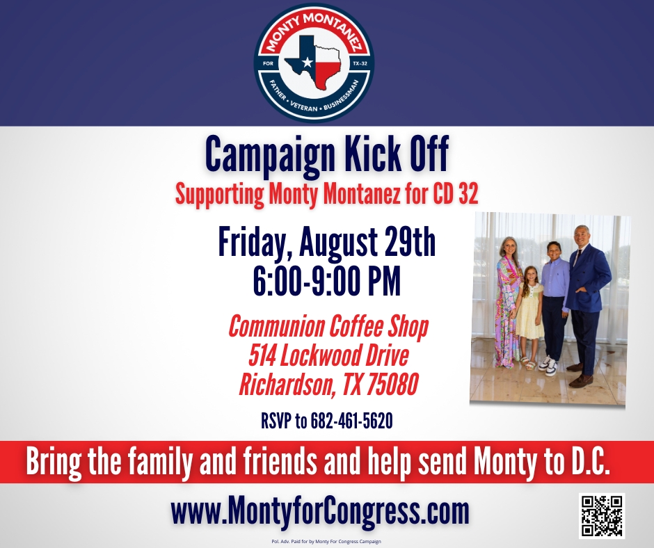 Monty Montañez for Congress Campaign Launch.