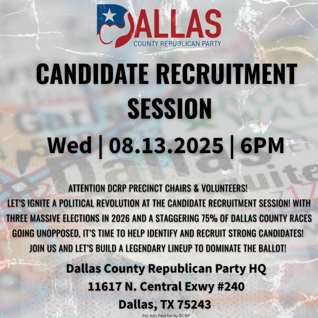 Candidate Recruitment Session 8/13/25 6-8pm