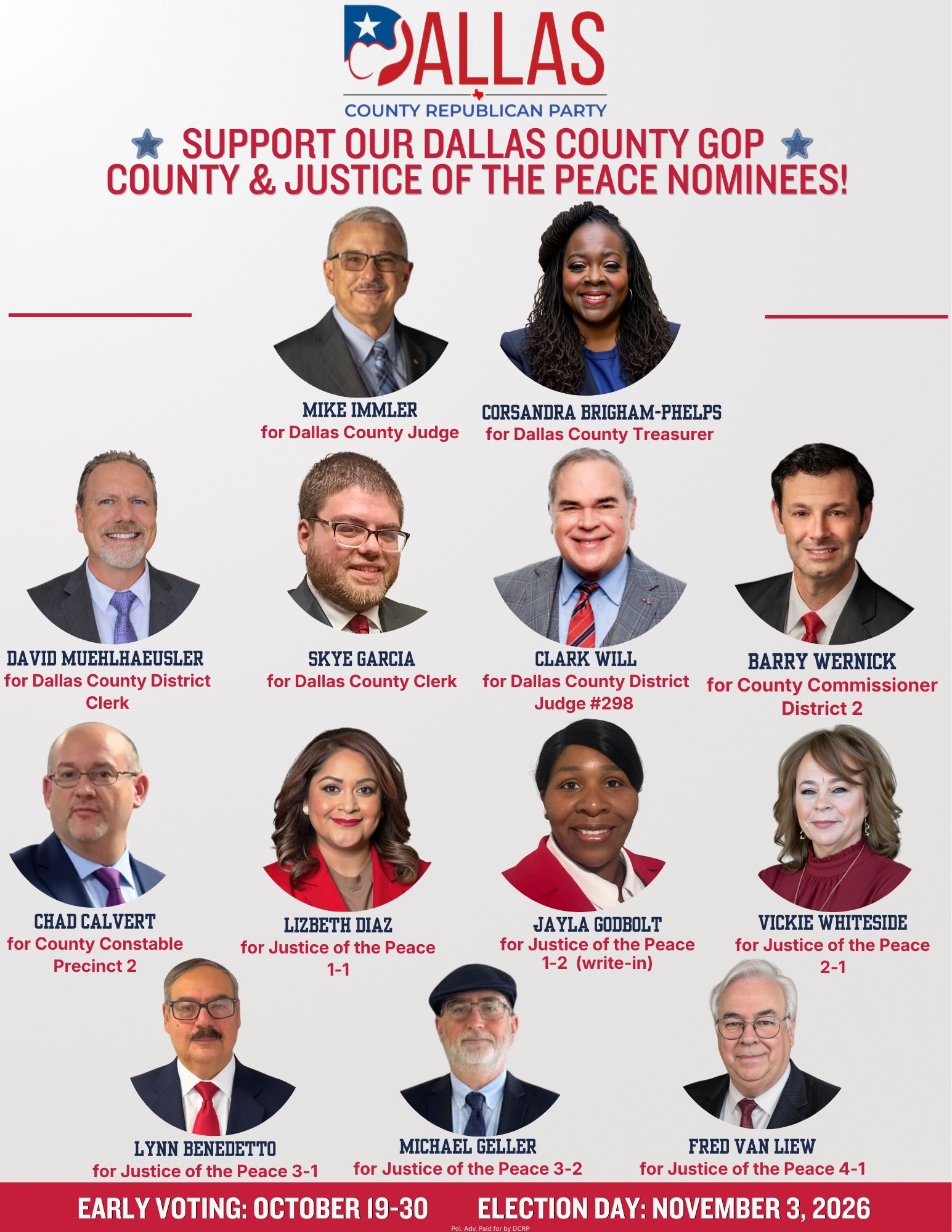 County and JP Nominees