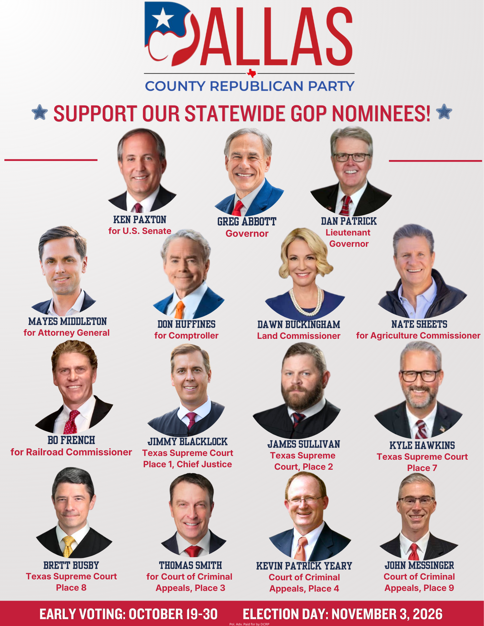 Statewide GOP nominees